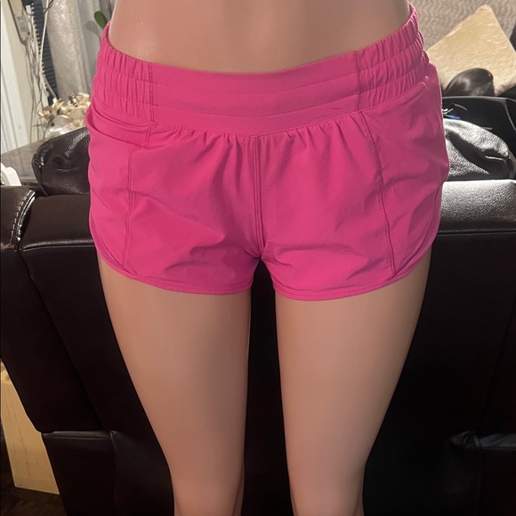 Lululemon Athletica Vibrant Pink Athletic Shorts - Picture 1 of 4